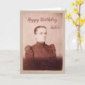 Carte Sœur d'anniversaire J'espère que tu es plus heureu (Fleur jaune)