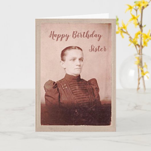 Carte Sœur d'anniversaire J'espère que tu es plus heureu (Fleur jaune)