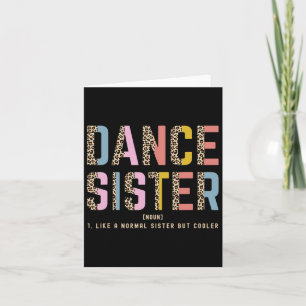 Carte Soeur De Danse D'Une Danse Soeur De Danse Soeur De