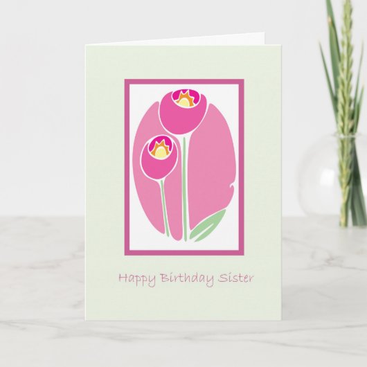 Carte Soeur de joyeux anniversaire (Devant)