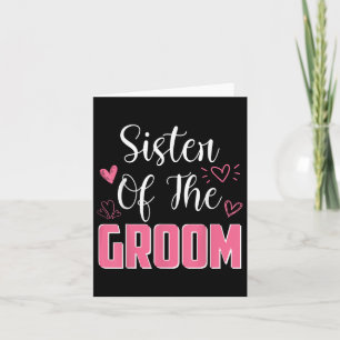 Carte Soeur De La Famille Groom Mariage Mari Mari T