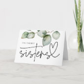 Carte Soeur de la grossesse à être Je suis enceinte (Devant)