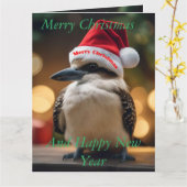 Carte "Soeur de Noël de Kookaburras" (Fleur jaune)