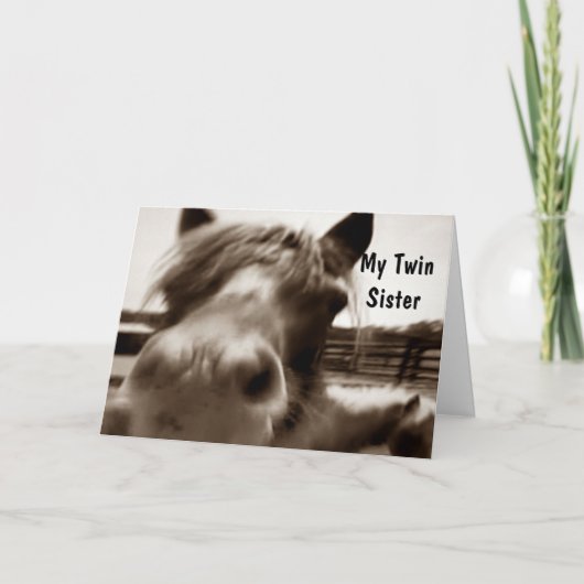 Carte ***SOEUR DOUCE*** 40e HUMOUR d'anniversaire (Devant)