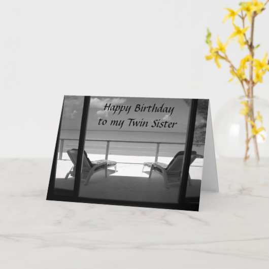 CARTE ***SOEUR DOUCE** DÉTENDEZ-VOUS ET PROFITEZ DE NOTR (Fleur jaune)