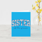 Carte Soeur du marié Shower de mariage (Fleur jaune)