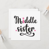 Carte Soeur du Milieu, Mignonnes Étoiles (Devant/Arrière en situation)