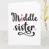 Carte Soeur du Milieu, Mignonnes Étoiles (Fleur jaune)