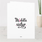 Carte Soeur du Milieu, Mignonnes Étoiles (Dos)