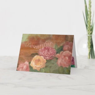 Carte Soeur en droit Beau Anniversaire Shabby Chic