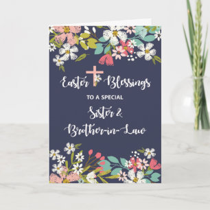 Carte Soeur et beau-frère Bénédiction de Pâques de Ressu