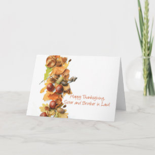 Carte Soeur Et Mari Thanksgiving