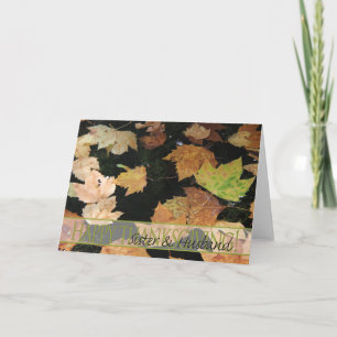 Carte Soeur Et Mari Thanksgiving