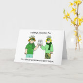 Carte Soeur et Soeur en Droit Saint Patrick's Day (Fleur jaune)