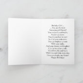 Carte Soeur / Joyeux anniversaire - Silhouettes de jardi (Intérieur)