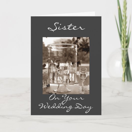 CARTE SOEUR LE JOUR DU MARIAGE (Devant)