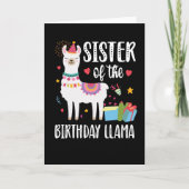 Carte Soeur Llama Correspondant Llama Anniversaire (Devant)