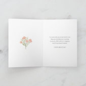 Carte Soeur Motif Fleur Rose Anniversaire (Intérieur)