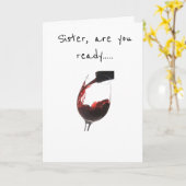 CARTE **SOEUR** PRÊTE À CÉLÉBRER **VOTRE ANNIVERSAIRE** (Fleur jaune)