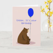 Carte Soeur Se Sent Bleu À Propos D'Anniversaire Mignonn (Fleur jaune)