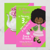 Carte Soeur Sorority |Tea Party | Anniversaire hérité (Devant / Derrière)