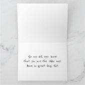 CARTE **SOEUR** SOUHAITE L'ANNIVERSAIRE À MA **SOEUR** (Intérieur)