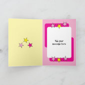 Carte Soeur spéciale nom rose (Intérieur)