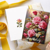 Carte Soeur spéciale Roses roses roses brillantes Annive