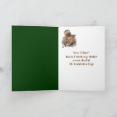 Carte Soeur St. Patrick's Day Shamrock Otter Animal (Intérieur)