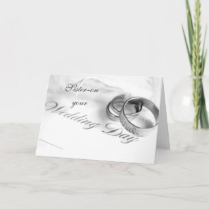 CARTE SOEUR SUR VOTRE MARIAGE JOUR-AMOUR/RIRE