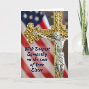 Carte Sœur, Sympathie Religieux Chrétien Militaire Patr