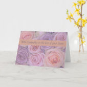 Carte Soeur Sympthy avec Roses (Fleur jaune)