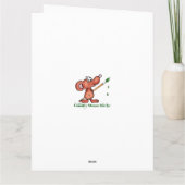 Carte Soeur voeux de Noël et amour oiseau de poulet (Dos)