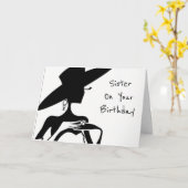 CARTE **SOEUR-VOUS ÊTES BEAU** SOUHAITS D'ANNIVERSAIRE (Fleur jaune)