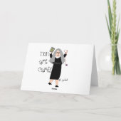 Carte Soeurs 50e Jubilé—Cadeaux de design floral (Dos)