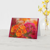 Carte Soeurs 50e Jubilé—Cadeaux de design floral (Fleur jaune)