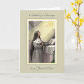 Carte Soeurs Anniversaire Bénédiction Célébration (Fleur jaune)