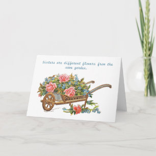 Carte Soeurs, Fleurs différentes du même jardin