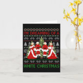 Carte Soeurs Je rêve d'un film de Noël blanc 19 (Fleur jaune)