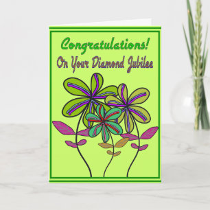 Carte Soeurs Jubilé de diamant 75e année de service