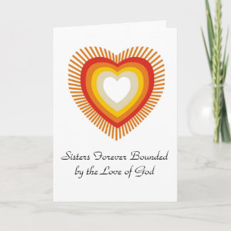 Carte Soeurs pour toujours délimitées par l'Amour ......