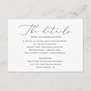 Carte Soft and Elegant Wedding Details