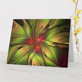 Carte Soft and tenderness fractal fantasy flowers  (Fleur jaune)