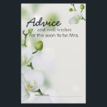 Carte Soft Elegant Orchid Conseil Card<br><div class="desc">Soft beau design élégant orchidée. Personnalisez notre superbe papeterie avec vos détails de l'événement facilement et rapidement,  appuyez simplement sur le bouton customiser. La coordination à l'envers est incluse. Les articles correspondants pour compléter votre collection d'événements sont disponibles dans notre boutique Zazzle!</div>