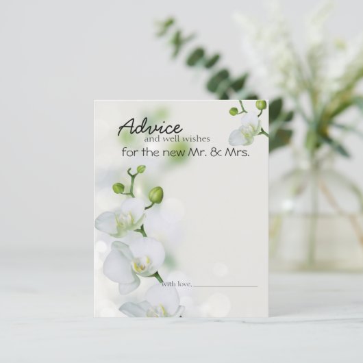 Carte Soft Elegant Orchid Conseil Card (Debout devant)
