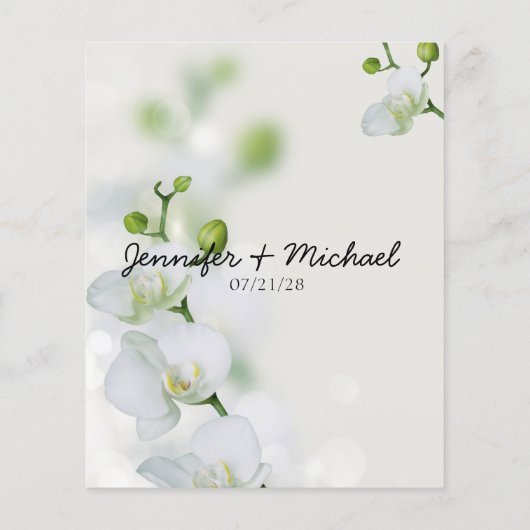 Carte Soft Elegant Orchid Conseil Card (Dos)