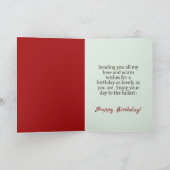 Carte Soft Express Florals Velvet Birthday (Intérieur)