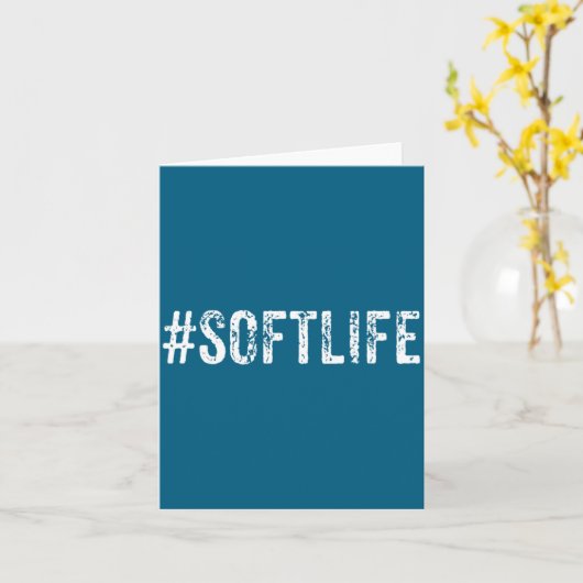 Carte Soft Life Dont Stress Stress Softlife Softli  (Fleur jaune)