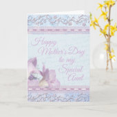 Carte Soft Pastel Lily Tante Fête des Mères (Fleur jaune)