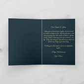 Carte Soft Pink Peonies & Gold 15e anniversaire Mariage (Intérieur)